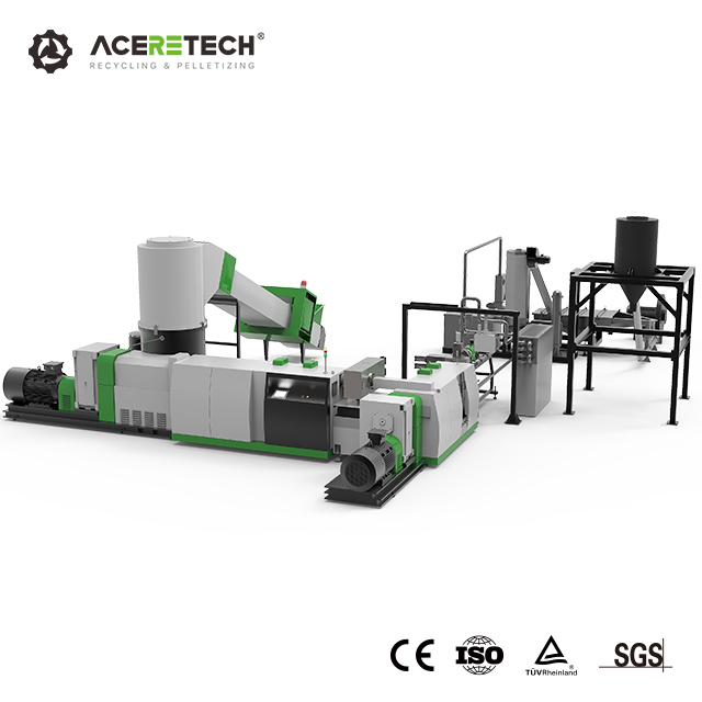 ACSS OEM ODM Double Stage Plastic Recycling Pelletizing Machine с Одновинтовым